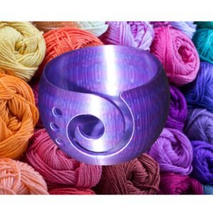 Mega Purple/Blue Stripe Yarn Bowl